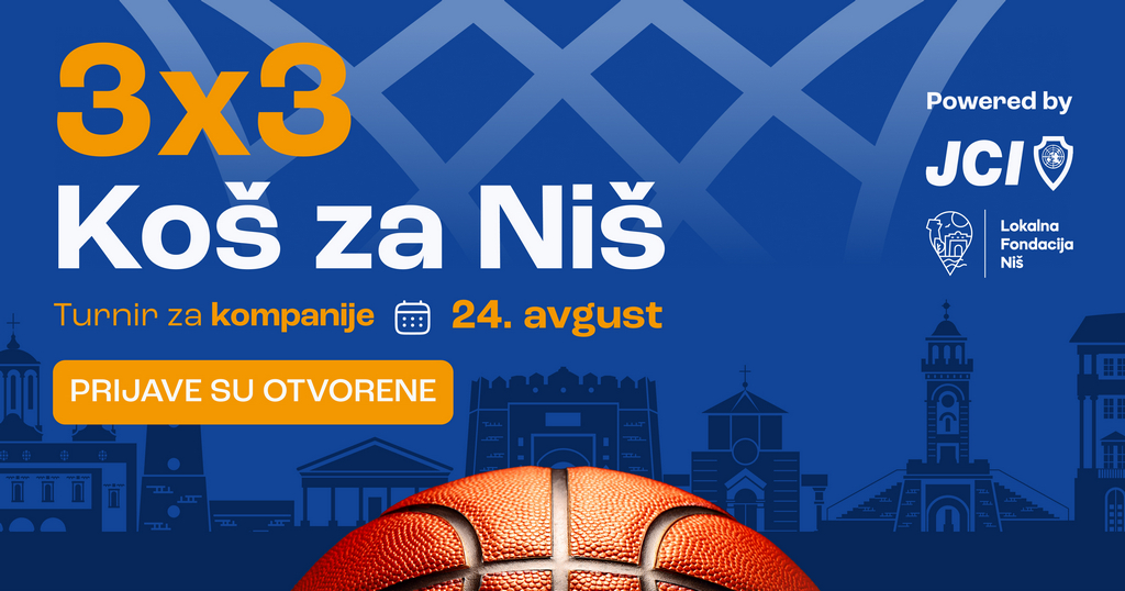 Otvorene prijave za turnir 3×3 Koš za Niš