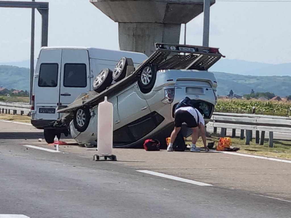 Sudar na auto-putu kod Leskovca, jedna osoba povređena