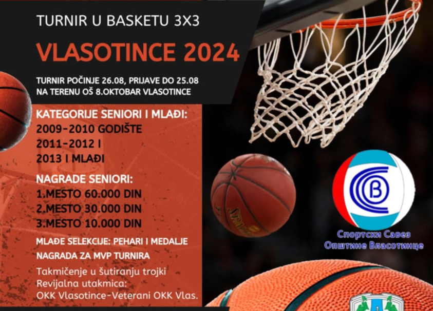 Turnir u basketu 3×3 „Vlasotince 2024“