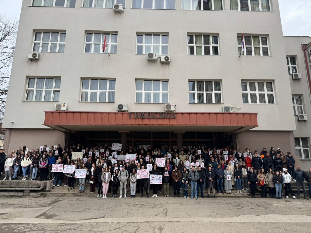 Učenici Ekonomske škole u Leskovcu: Ne želimo da budemo deo nasilnog režima koji ne prepoznaje naš potencijal