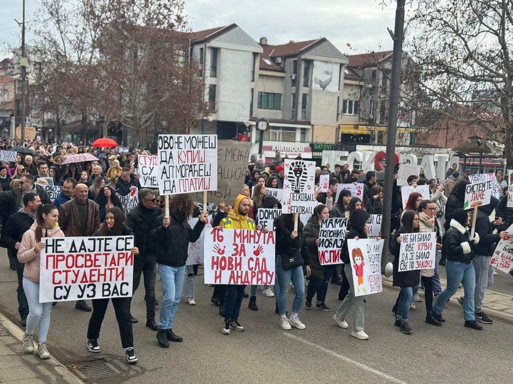 Još jedna protestna šetnja studenata sutra u Leskovcu