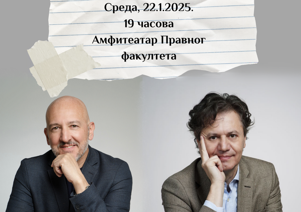 Miodrag Majić i Goran Dajović sutra na tribini na Pravnom fakultetu u Nišu