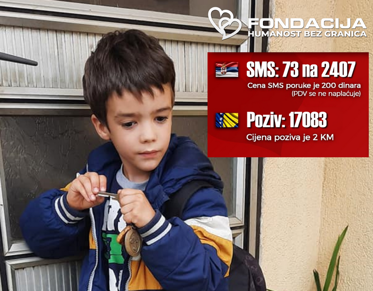 Pošaljite SMS i pomozite malom heroju Ognjenu iz Leskovca u borbi za život