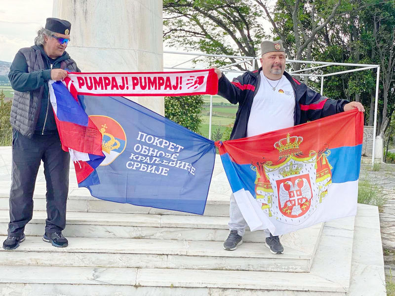 Članovi POKS iz Leskovca na Kajmakčalanu po milost za očuvanje Srbije od zla