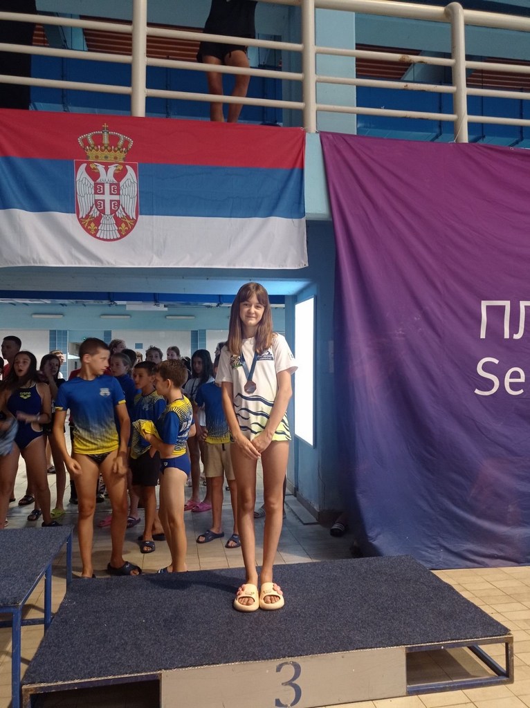 Plivačica Isidora Mitrović osvojila bronzu na Letnjem državnom prvenstvu Srbije za pionire i kadete u Nišu