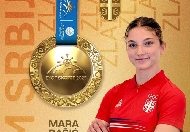 Mara Rašić osvojila zlatnu medalju na Olimpijadi mladih u Skoplju