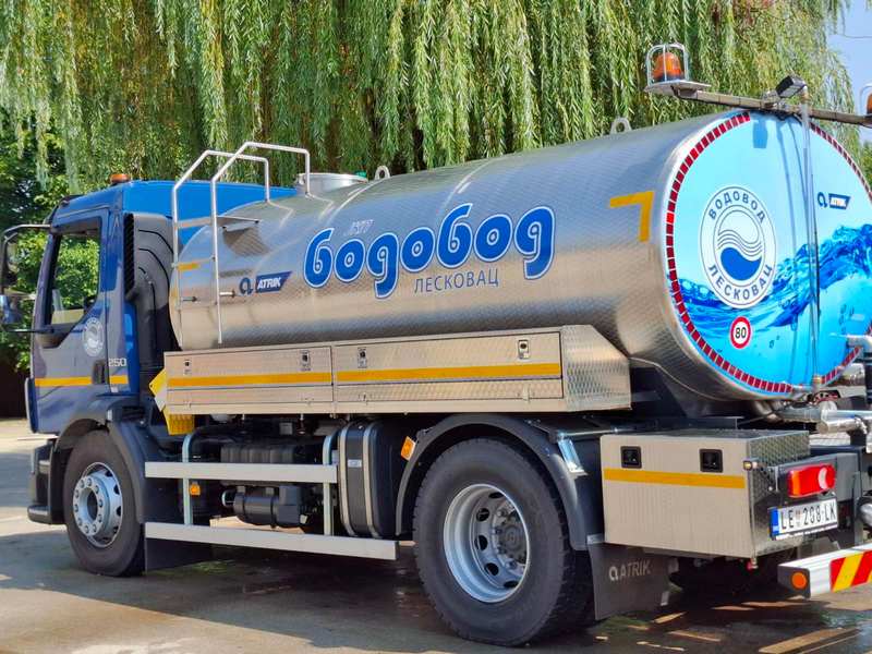 “Vodovod“ Leskovac nabavio novu cisternu vrednu 16,8 miliona dinara