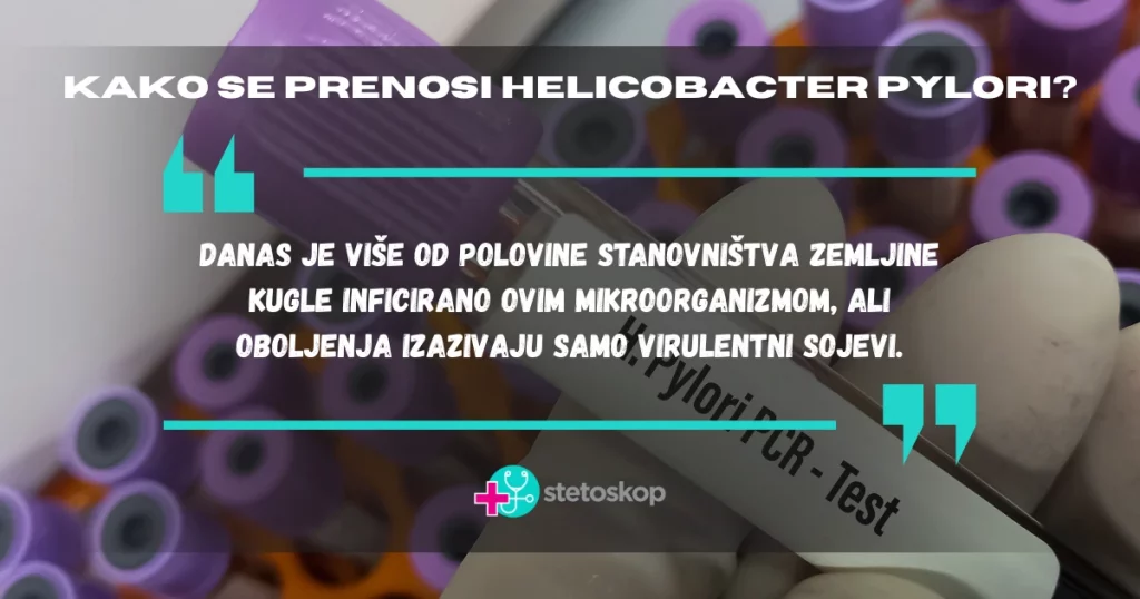 KAKO SE PRENOSI HELICOBACTER PYLORI?