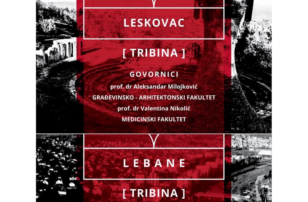 Tribina niškog Slobodnog univerziteta u subotu u Leskovcu i Lebanu