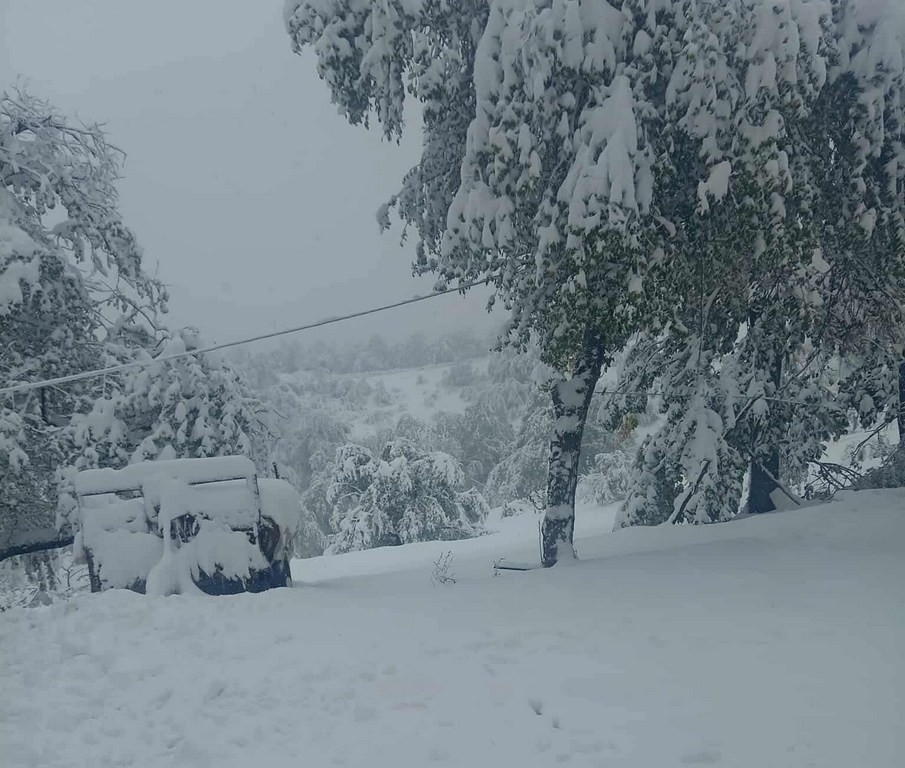 Više sela u okolini Lebana bez struje, visina snega 40 centimetara