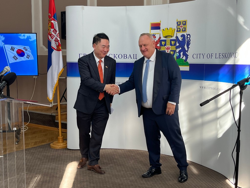 Cvetanović sa ambasadorom Južne Koreje o mogućoj saradnji i razvitku grada Leskovca