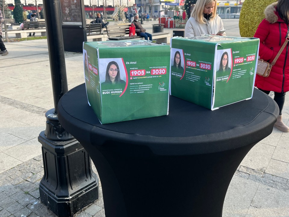 Pomoć za Anu: Za četiri sata skupljeno 64.150 dinara i 50 evra