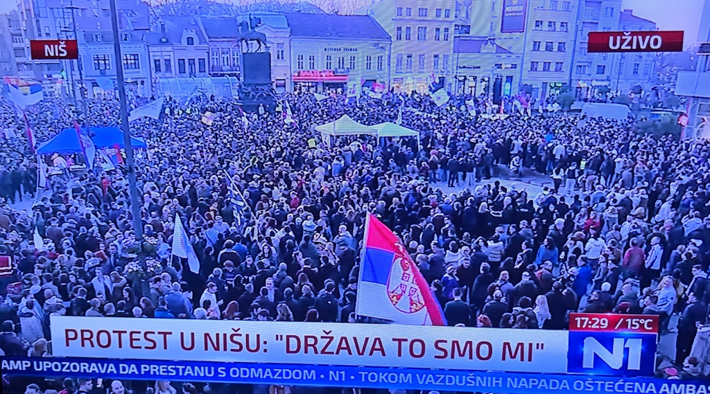 Protest studenata u Nišu: „Država to smo mi, mafija je na vlasti“
