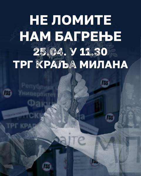 “Ne lomite mi bagrenje” – studenti najavili protest uz poruku: “Filozofski fakultet nije na prodaju”