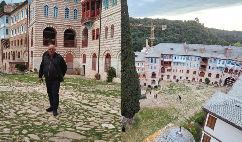 Cvetanović boravio na Svetoj gori, posetio Hilandar i metoh Kakovo