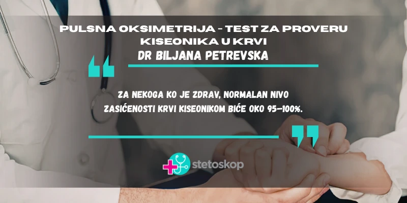 Pulsna oksimetrija – test za proveru kiseonika u krvi