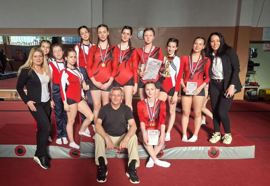 Zlato i dve medalje za gimnastičarke Koluta iz Leskovca