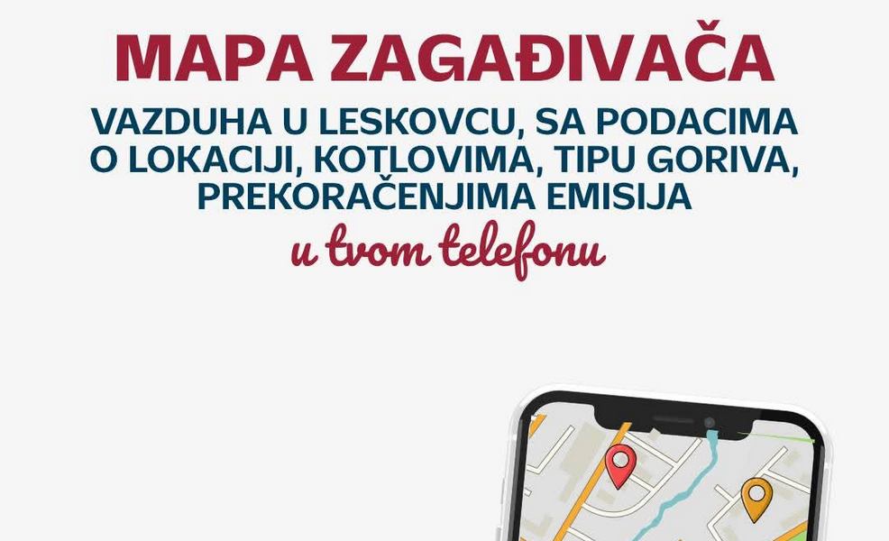 Tim 42 razvio mapu zagađivača vazduha u Leskovcu
