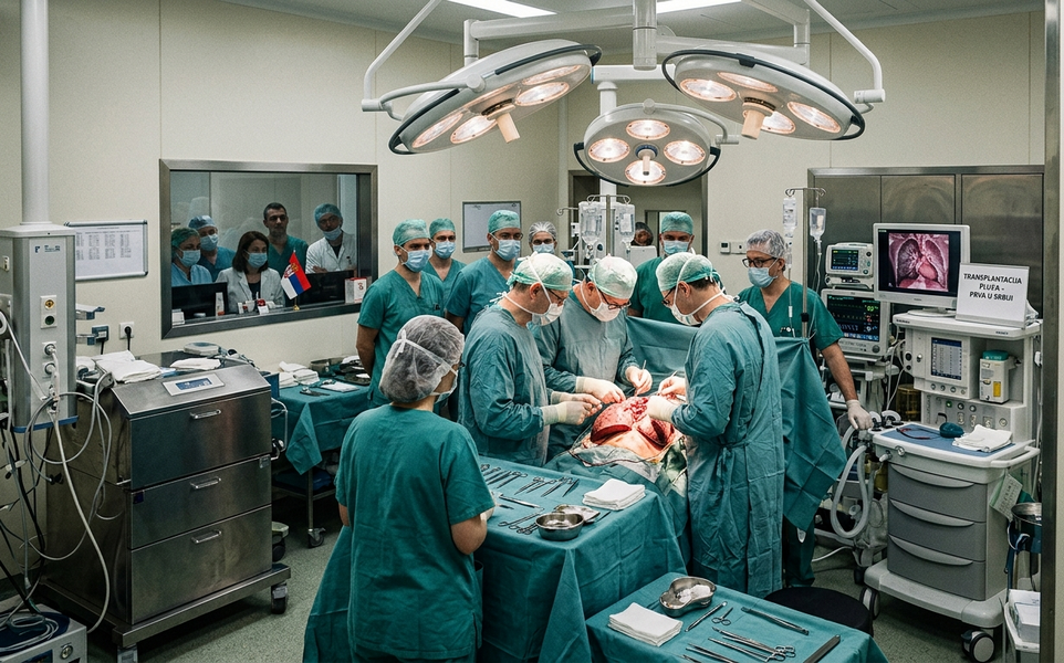 Urađena prva transplantacija pluća u Srbiji