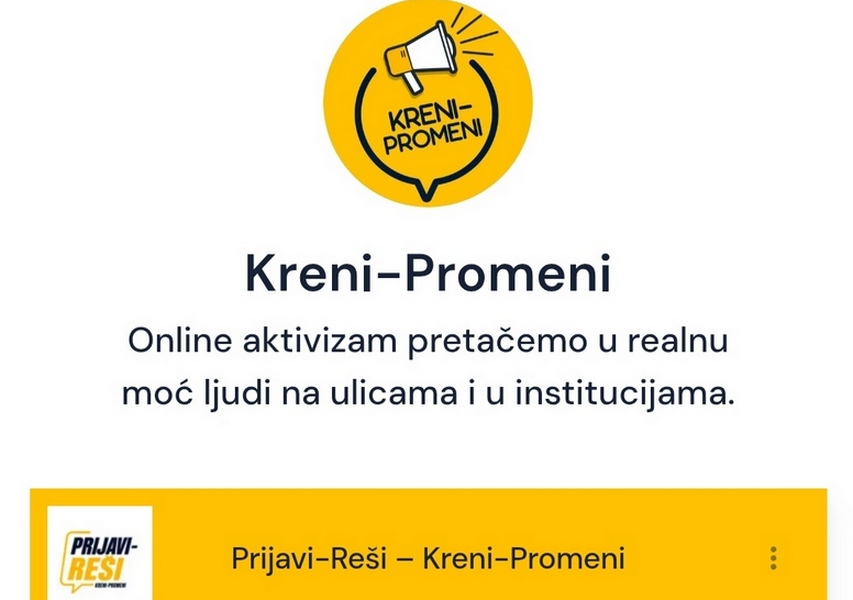 Kreni-Promeni: Za samo 24 sata više od 500 prijava preko „Prijavi-Reši“ – rupe na putevima, deponije i voda među najvećim problemima građana