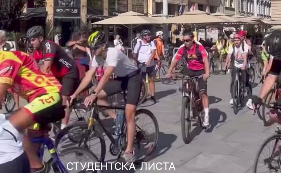 Studenti u blokadi krenuli u biciklističku turu po Srbiji, u Leskovac stižu 23. septembra