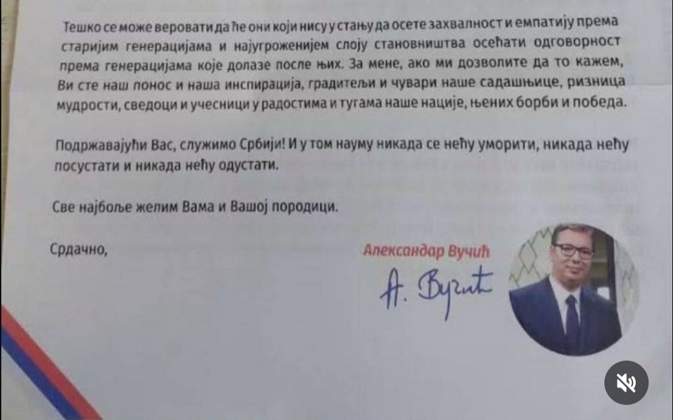 Kreni-Promeni: Poštari dobili naredbu da penzionerima dele Vučićeva pisma
