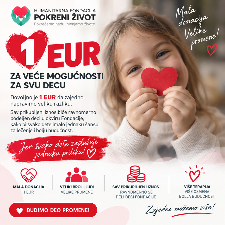 Šta bi se dogodilo kada bi 100.000 ljudi doniralo samo 1 evro
