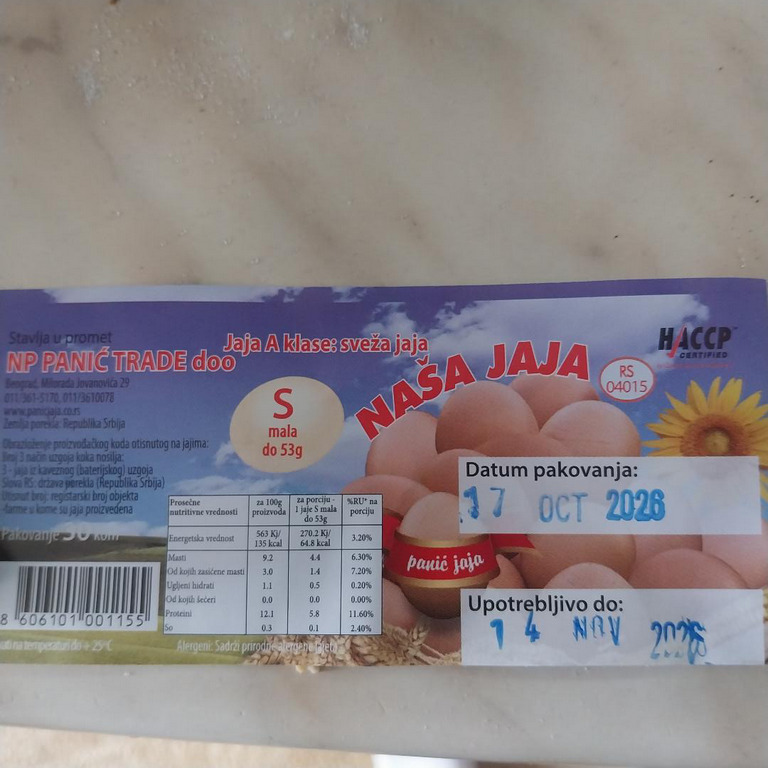 Dok nam prodaju priču o kvalitetu, šta zapravo stavljamo na sto? Žena u Leskovcu kupila jaja iz budućnosti