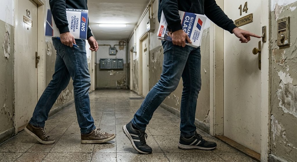 SNS aktivisti u Leskovcu obilaze građane od vrata do vrata i pitaju za „siguran glas“